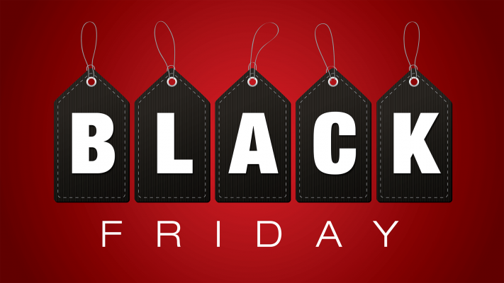 black friday sign stock