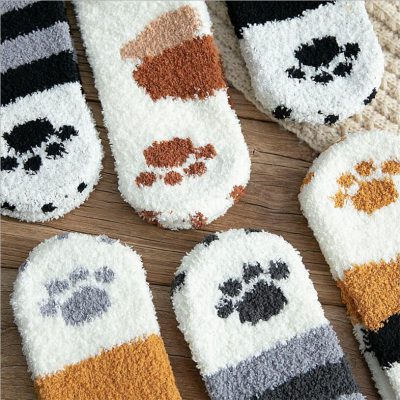 Winter Cat Claws Warm Sleep Floor Socks, Winter Cat Claws Warm Sleep Floor Socks