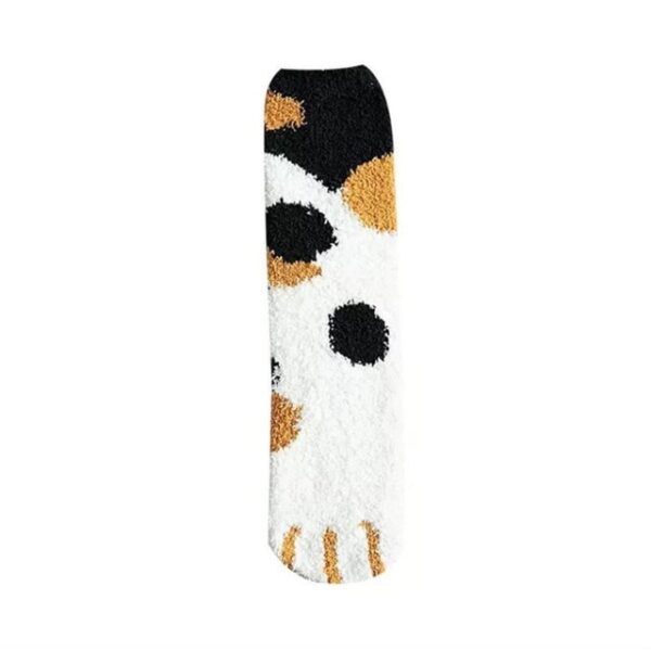 1 pair of plush coral fleece socks female tube socks autumn and winter cat claws cute 2.jpg 640x640 2