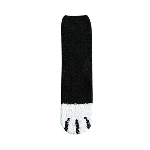 1 pair of plush coral fleece socks female tube socks autumn and winter cat claws cute 3.jpg 640x640 3