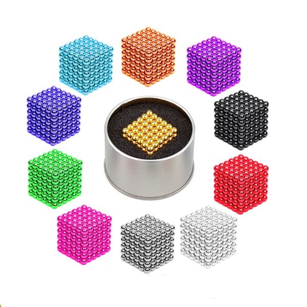 2019 New 5mm Metaballs 216pcs set Magnetic balls Neo Cube With Metal 3