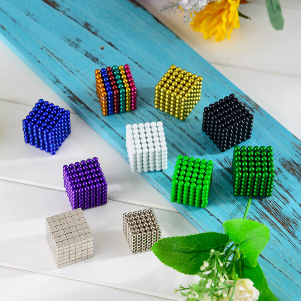 2019 New 5mm Metaballs 216pcs set Magnetic balls Neo Cube With Metal 4