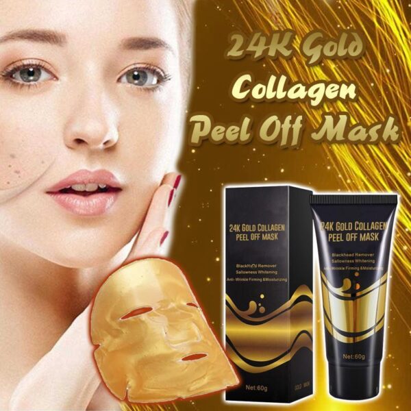 ໜ້າ ກາກ 24K Gold Collagen ປິດ ໜ້າ ກາກ