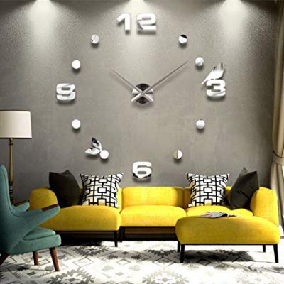 DIY Large Silent Wall Clock 3D Wall Sticker, DIY Large Silent Wall Clock 3D Wall Sticker