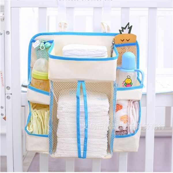 Baby Storage Holders Organizer Diaper Organizer Diaper Caddy Wipes Storage Creams Lotions Special Support for Crib 1