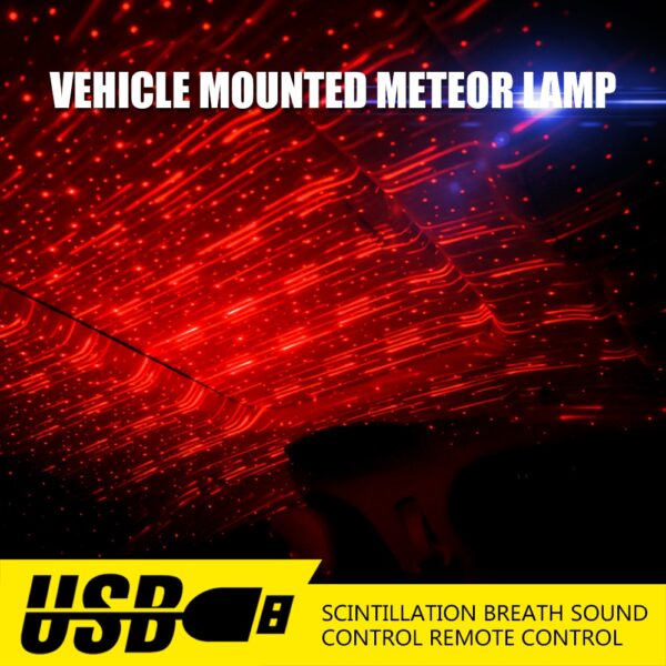 CNSUNNYLIGHT USB LED Car Atmosphere Ambient Star Light DJ RGB Colorful Music Sound Lamp Christmas Interior 1