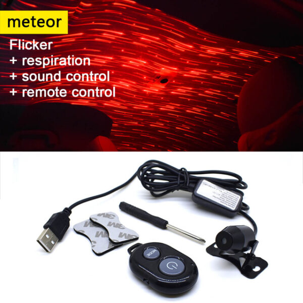CNSUNNYLIGHT USB LED Car Atmosphere Ambient Star Light DJ RGB Маляўнічая музыка Гукавая лямпа Калядны інтэр'ер 1.jpg 640x640 1