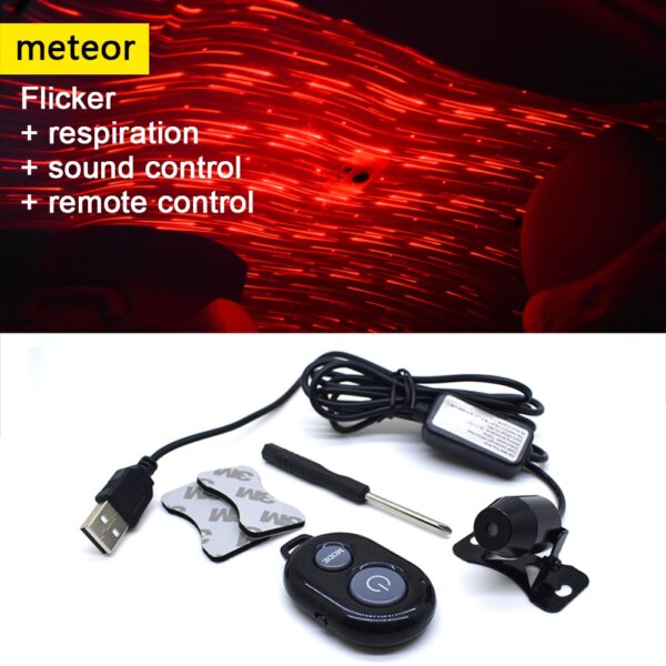 CNSUNNYLIGHT USB LED Car Atmosphere Ambient Star Light DJ RGB Colorful Music Sound Lamp Christmas Christmas 4