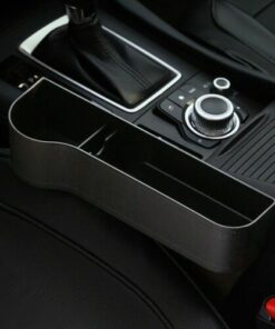 Car Seat Gap Slit Pocket Catcher Organizer PU Leather Storage Box Phone Bottle Cups Holder Auto 2