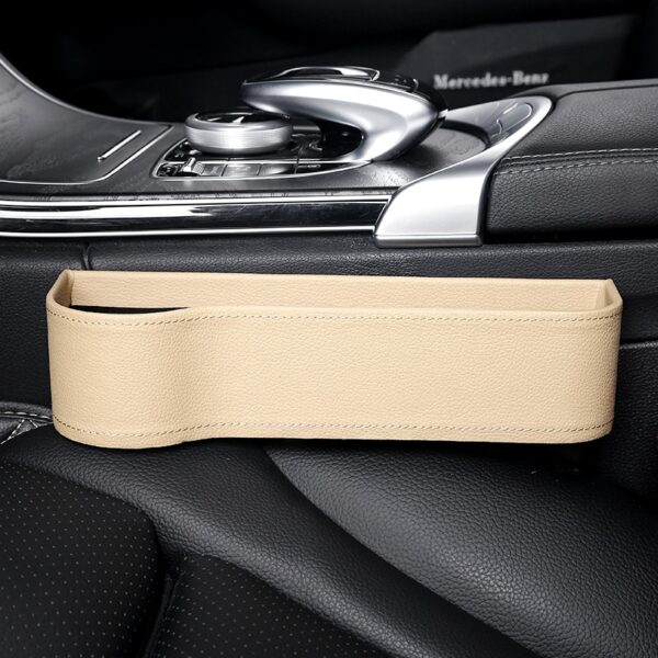 Car Seat Gap Slit Pocket Catcher Organizer PU Skórzany schowek Telefon Butelka Uchwyt na kubki Auto 3