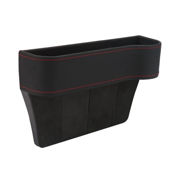 Bilsätet Gap Slit Pocket Catcher Organizer PU Läder Förvaringslåda Telefon Flaskkopphållare Auto 4