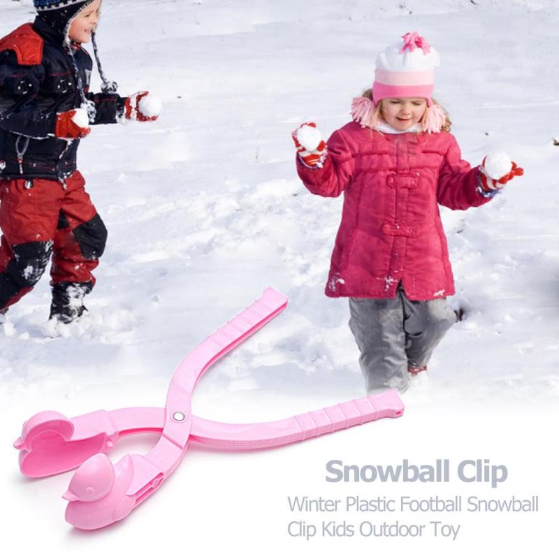 Duck Shaped Snowball Maker Clip Children Outdoor Winter Snow Sand Mold Tool SE 
