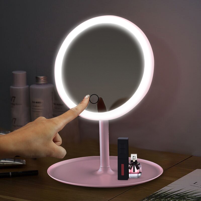 Espejo de la pantalla táctil del espejo del maquillaje con la luz de relleno ajustable del brillo del LED 