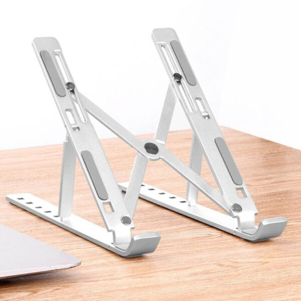 Laptop Stand Portable 6 Heights Adjustable Aluminum Desktop Ventilated Cooling Holder Folding Ultra para sa Macbook Up