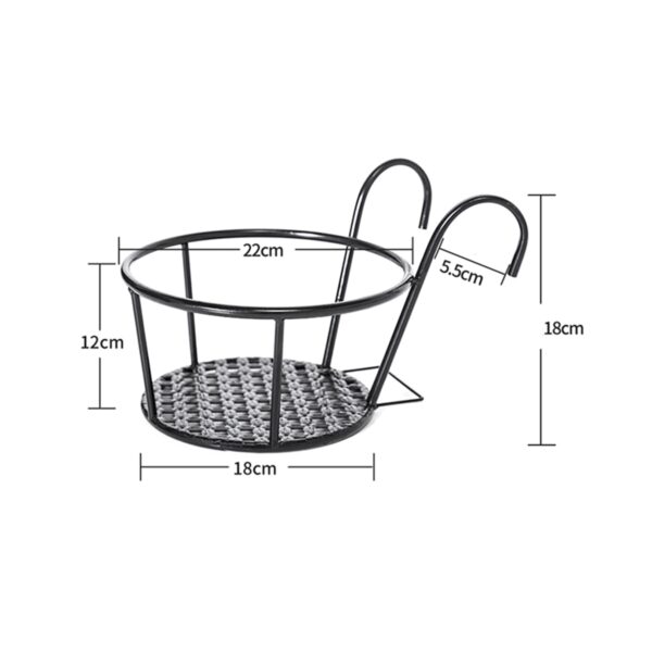 Gaan nga Geometric Daghag Gamit Kusog nga Metal Plants Stand Plant Shelf Flower Pot Pagsuporta sa Flowerpot Shelf para sa Indoor 3