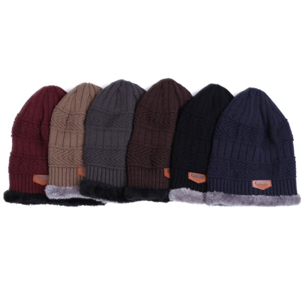 MLTBB Men s Hat Scarf Set Winter Knitting Beanies Skullies Scarves For Men Winter Sets Male 10