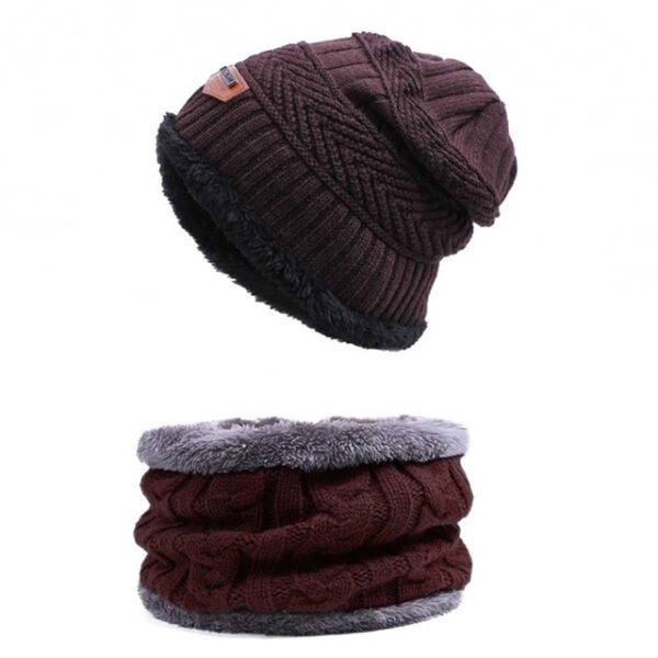 MLTBB Men s Hat Scarf Set Winter Knitting Beanies Skullies Scarves For Men Winter Sets Male 2.jpg 640x640 2