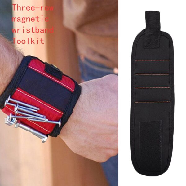 Magnetic Wristband Portable Tool Bag Magnet Electrician Wrist Tool Belt Screws Nails Drill Bits Bracelet For 2