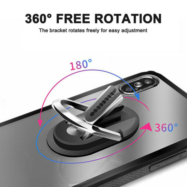 Multipurpose Mobile Phone Holder 360 Degree Car Air Vent Grip Mount Stand Rotation Magnetic Finger Ring 3