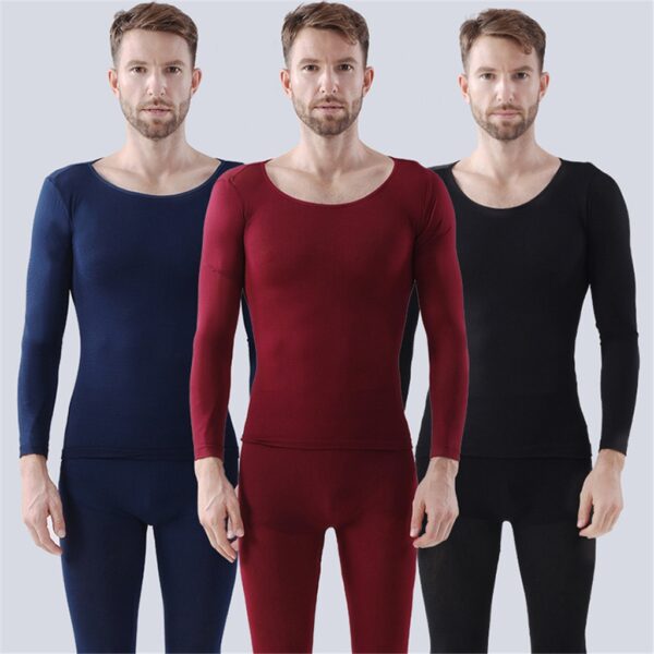 New Thermal Underwear Set Men Winter Long Johns Keep Warm Suit Two Pieces Inner Wear Merino 2