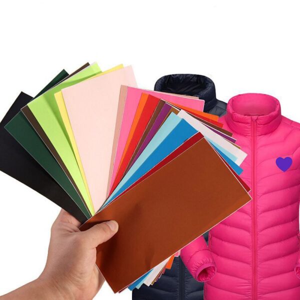 Stiker Nilon Multicolor Kain Patch Self Adhesive Tahan Air Patch untuk Down Outdoor Jaket Tenda Perbaikan