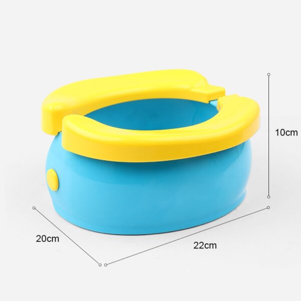 Portable Baby Infant Foldable Chamber Pots Foldaway Toilet Urinal Training Seat Travel Potty Rings For Kids 2