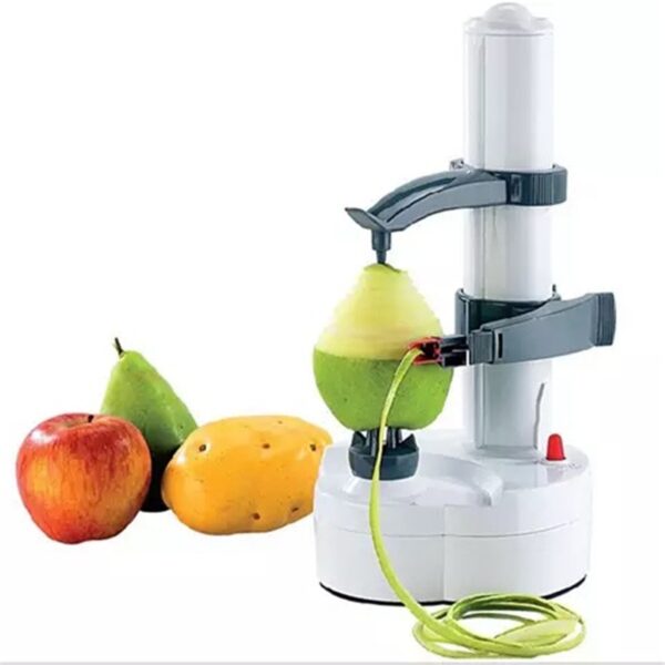 Edelstahl Multifunktions-Elektroschäler Automatischer Obst-Gemüse-Schäler Drei Ersatzklingen Kartoffelschälmaschine 4