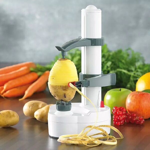 Edelstahl Multifunktions-Elektroschäler Automatischer Obst-Gemüse-Schäler Drei Ersatzklingen Kartoffelschälmaschine