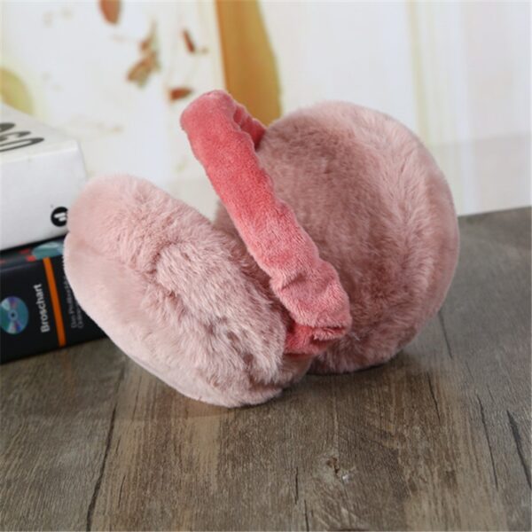 The new hamburger folding lady s warm ear bag carries the winter and winter cold and 3