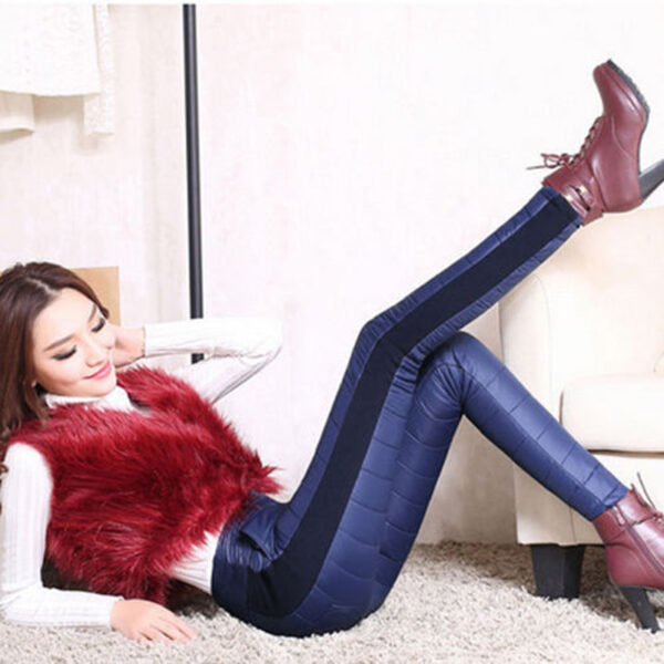 Thicken down Cotton Winter Warm Pants Women Elastic Waist Ladies Skinny Trousers Women s Casual Leggings 5 1