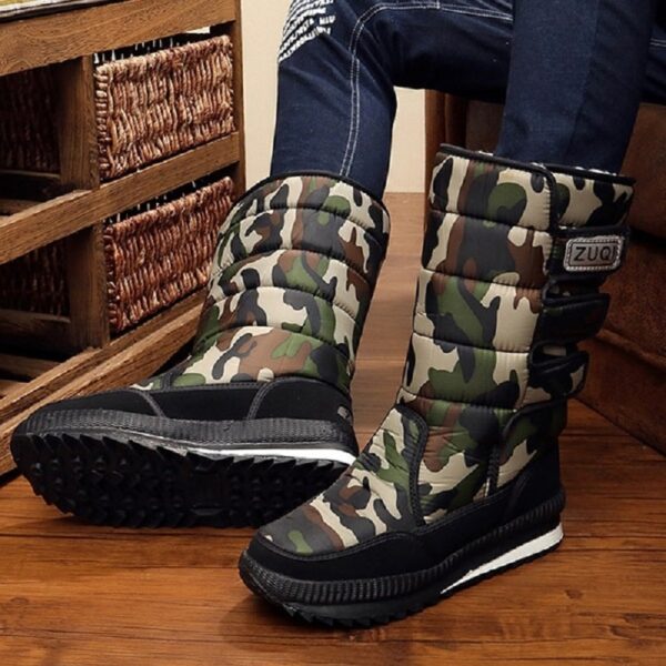 Women Boots Winter Shoes Platform Men Snow Boots Woman Plush Warm Female High Boots Plus Size 1