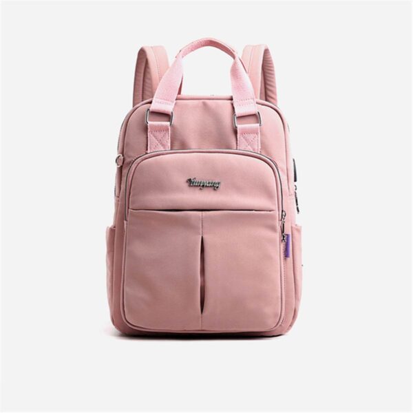 Women Nylon School Backpacks Anti Theft USB Charge Backpack Waterproof Bagpack School Bags For Teenage Girls 1