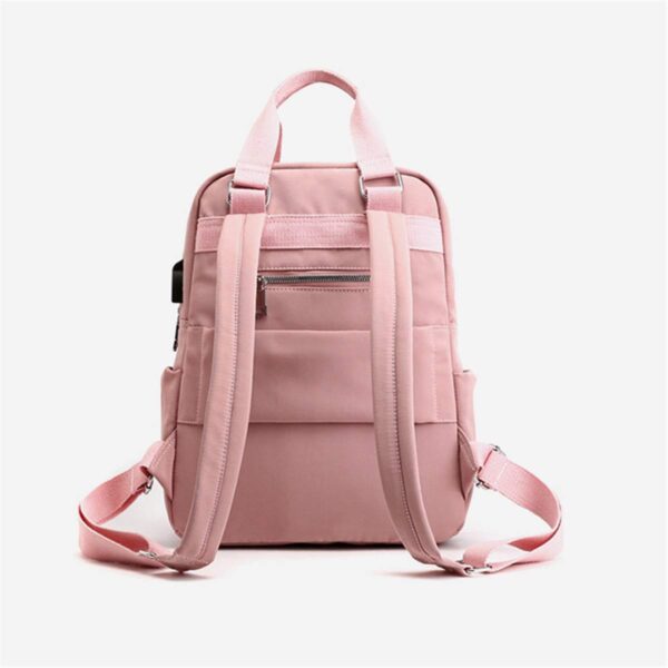 Women Nylon School Backpacks Anti Theft USB Charge Backpack Waterproof Bagpack School Bags For Teenage Girls 2