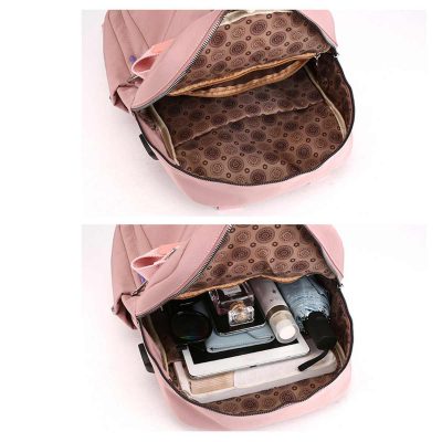 Women Canvas Casual Patchwork Backpack, Women Canvas Casual Patchwork Backpack