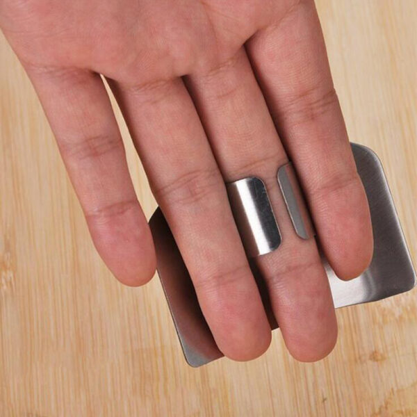 1 Pcs Finger Guard Protect Finger Hand Cut Hand Protector Knife Cut Finger Protection Tool Stainless 3