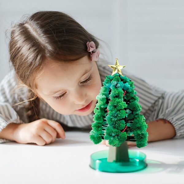 1 Sets Of Magic Tree Christmas Gift Paper Tree Magic Growth Tree Toy Boy Girl Novelty 3