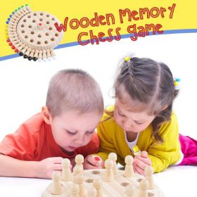 Wooden Memory Chess Game - image 1