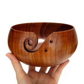 Handmade Wooden Yarn Bowl - image 2