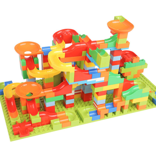 165 330PCS Marble Race Run Maze Ball Track Building Blocks Plastic Construction Tunnel Slide Blocks Toys 2