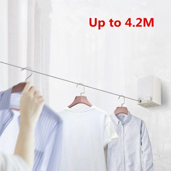 2019 New Telescopic Stainless String Invisible Clothesline Retractable Clothes Dryer Hanger Hanging Clothes Line 1