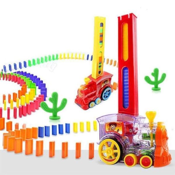 2019 New Arrival Domino Game Toy Set Domino Train Automatic Train with 60pcs Colorful Domino blocks 720x 720x 66778e88 ec5d 4da5 914a