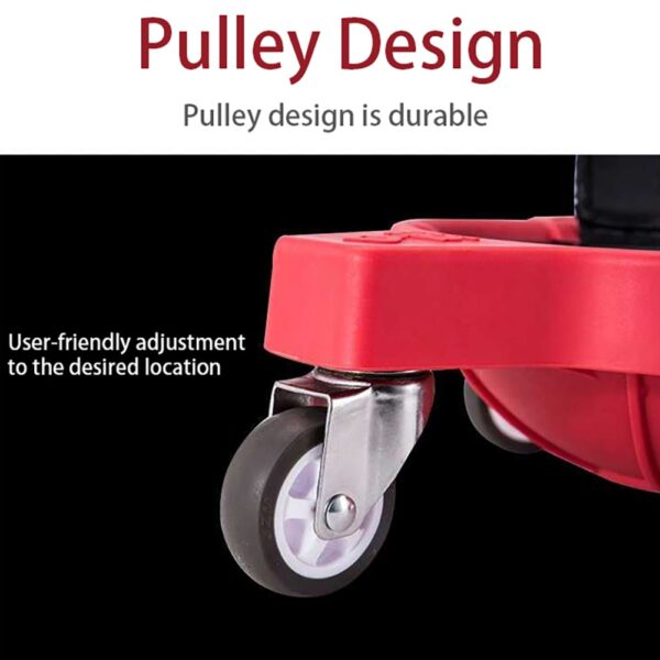 2pcs Knee Pads Rolling Wheels Mobile Flexible Gliding for Work Construction Job Site Vinyl Auto Repair 3