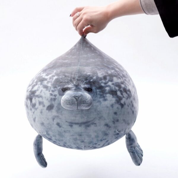 3D Novelty Seal Plush Toys Sea Lion Stuffed Throw Pillow Soft Seal Plush Party Hold Pillow 3