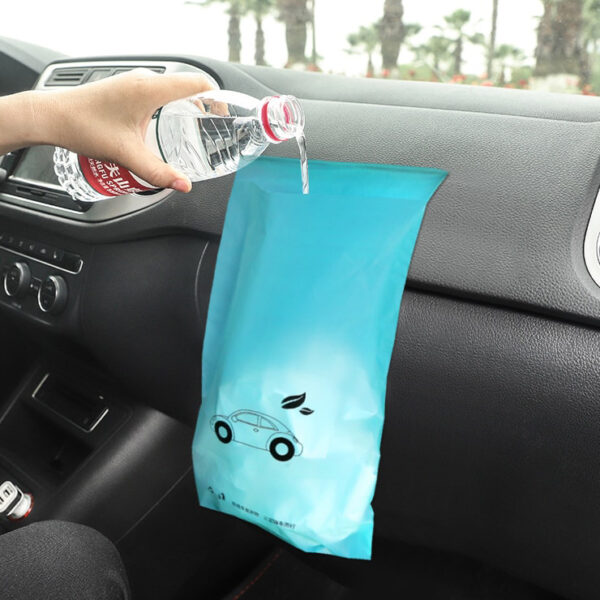50pc Disposable Self Adhesive Car Biodegradable Trash Rubbish Holder Garbage Storage Bag for Auto Vehicle Office 1 1