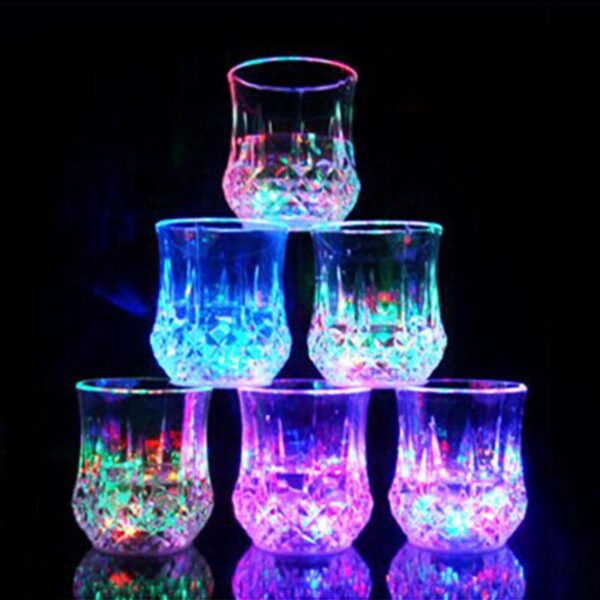 Colorful LED Glowing Wine Whisky Cup Flash Light Glass Mug Bar Party Beverage Night Drink Cup 1