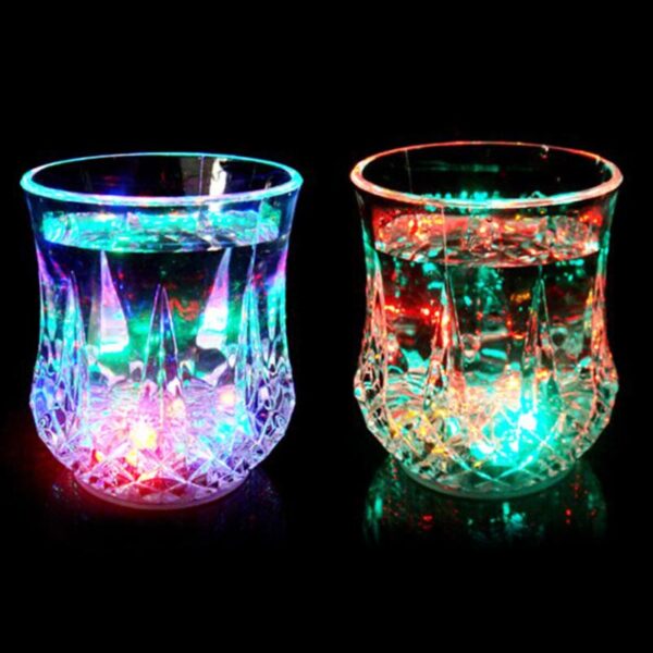 Colorful LED Glowing Wine Whisky Cup Flash Light Glass Mug Bar Party Beverage Night Drink Cup 3