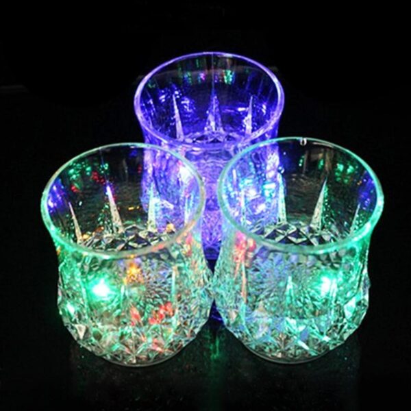 Colorful LED Glowing Wine Whisky Cup Flash Light Glass Mug Bar Party Beverage Night Drink Cup 4