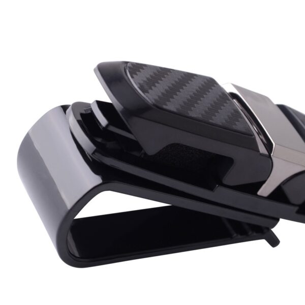 ESPEEDER Car Sun Visor Sunglasses Holder Car Vehicle Sun Visor Sunglasses Eyeglasses Glasses Holder Carbon Fiber 2