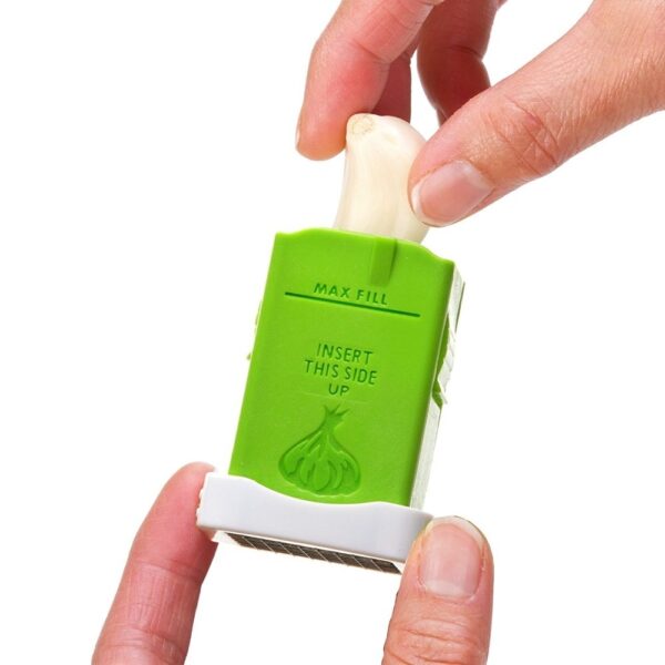 Garlic Cutter Magic Garlic Cube Cutter Squeeze Garlic Cuber Press Chopper Slicer Dishwasher Safe Garlic Grip 3