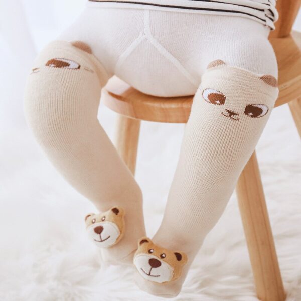 Kids Baby Knee High Socks Girls Boys Toddler Socks Cotton Cartoon Animal Autumn Winter Long Warmers 1